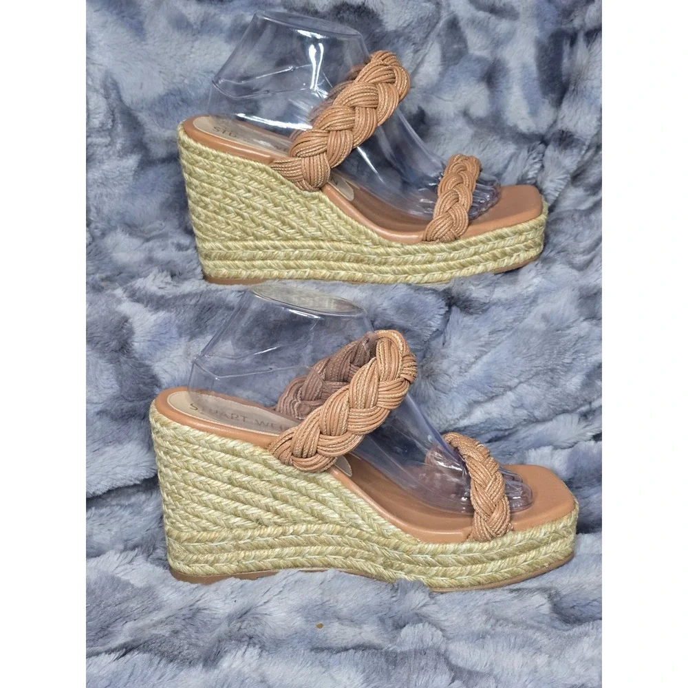 NWB‎ Stuart Weitzman Braida Espadrille  Wedge Sandal size 9.5 - Picture 4 of 9